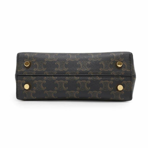 セリーヌ ハンドバッグ トリオンフ ティーン ニノ PVC 118113 CELINE 2way ブラウン