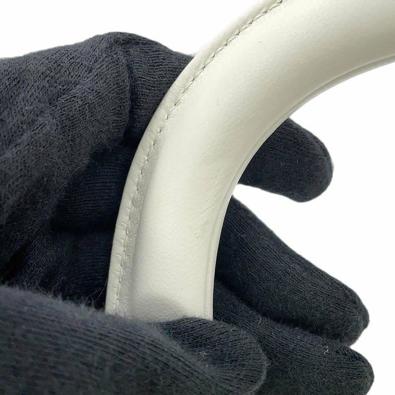 ディオール ハンドバッグ レディ D-JOY カナージュ ミディアム ラムスキン M0540ONGE Christian Dior 2way 白 ホワイト