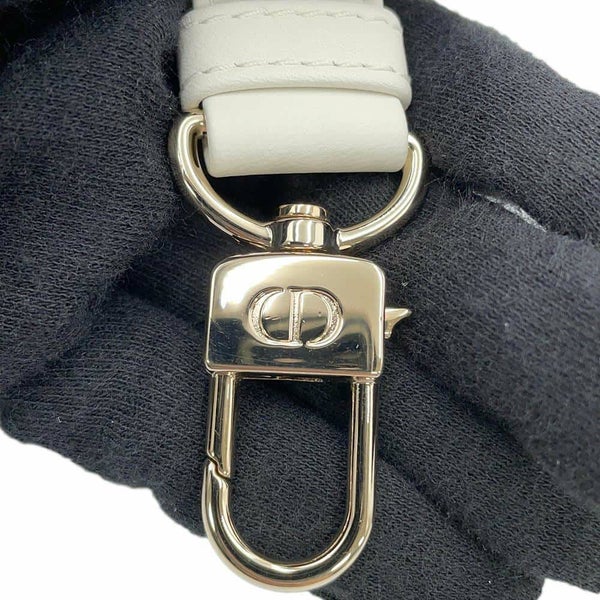ディオール ハンドバッグ レディ D-JOY カナージュ ミディアム ラムスキン M0540ONGE Christian Dior 2way 白 ホワイト