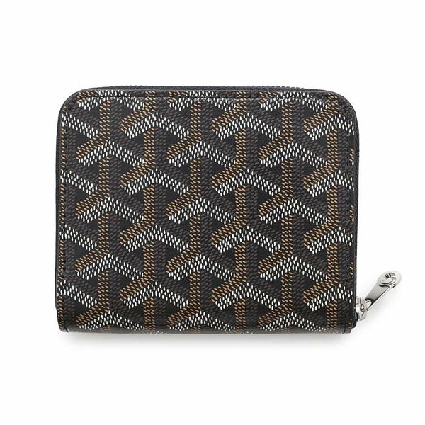 ゴヤール コインケース ヘリンボーン マティニョン PM GOYARD ラウンドジップ 財布 黒
