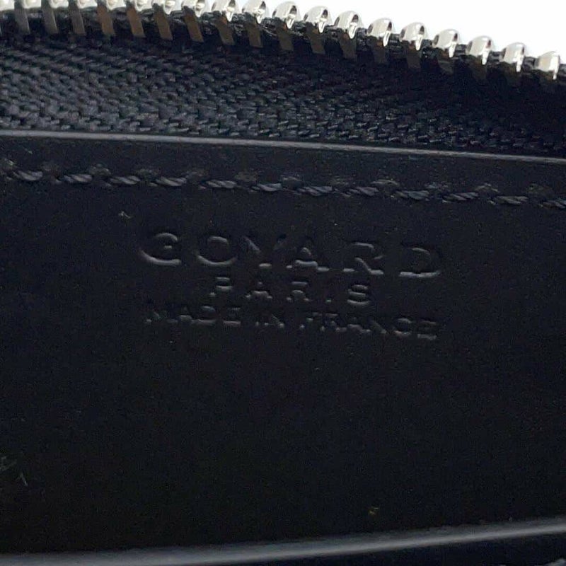 ゴヤール コインケース ヘリンボーン マティニョン PM GOYARD ラウンドジップ 財布 黒
