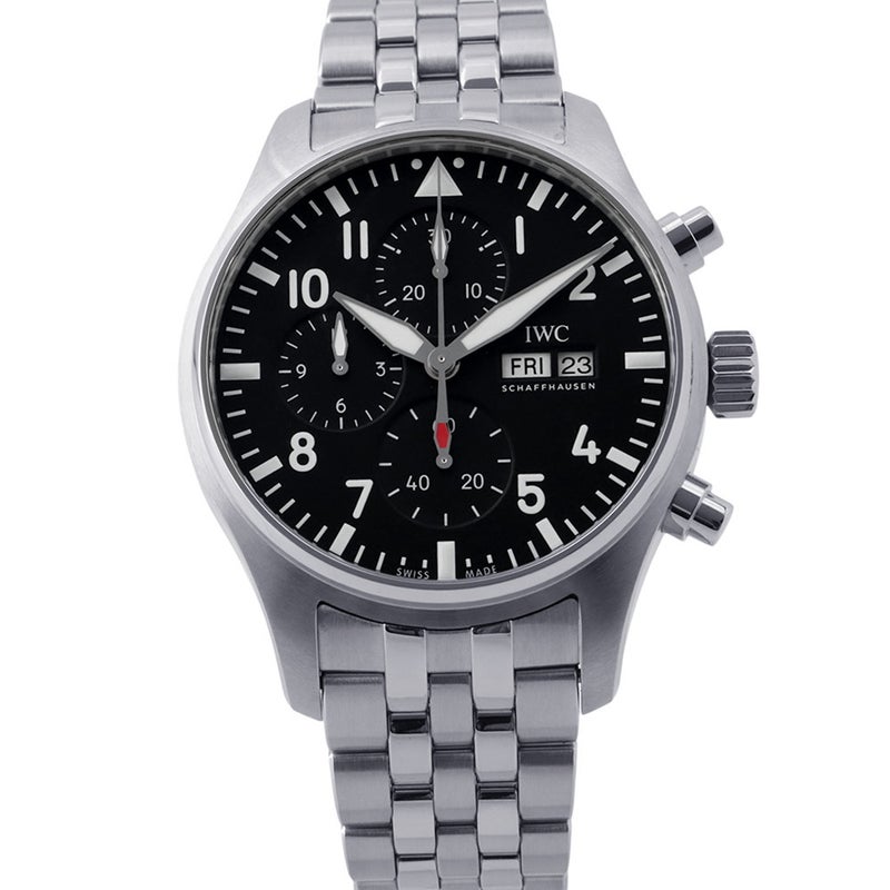 IWC パイロットウォッチ クロノグラフ 43 IW378002 腕時計 黒文字盤