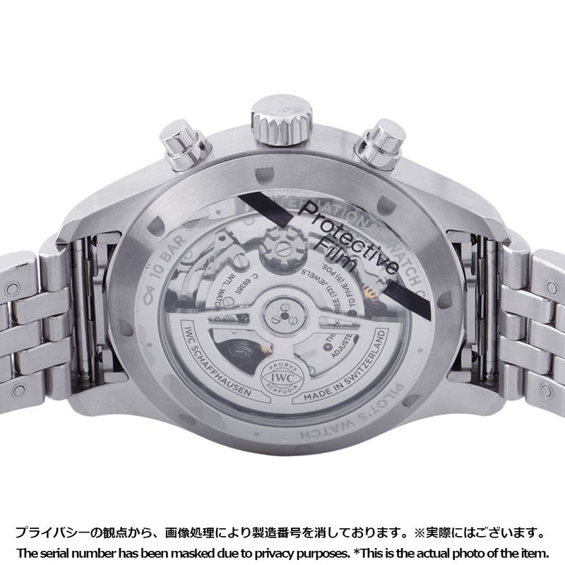 IWC パイロットウォッチ クロノグラフ 43 IW378002 腕時計 黒文字盤