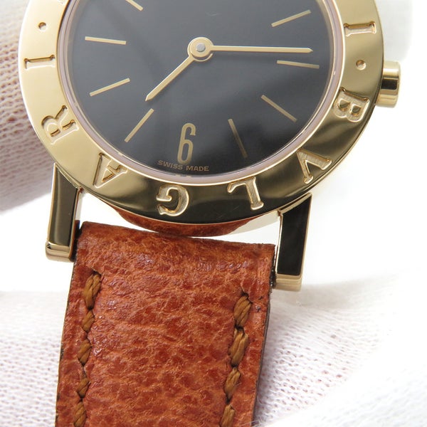 ブルガリ ブルガリブルガリ BB26GL BVLGARI 腕時計 黒文字盤 クォーツ