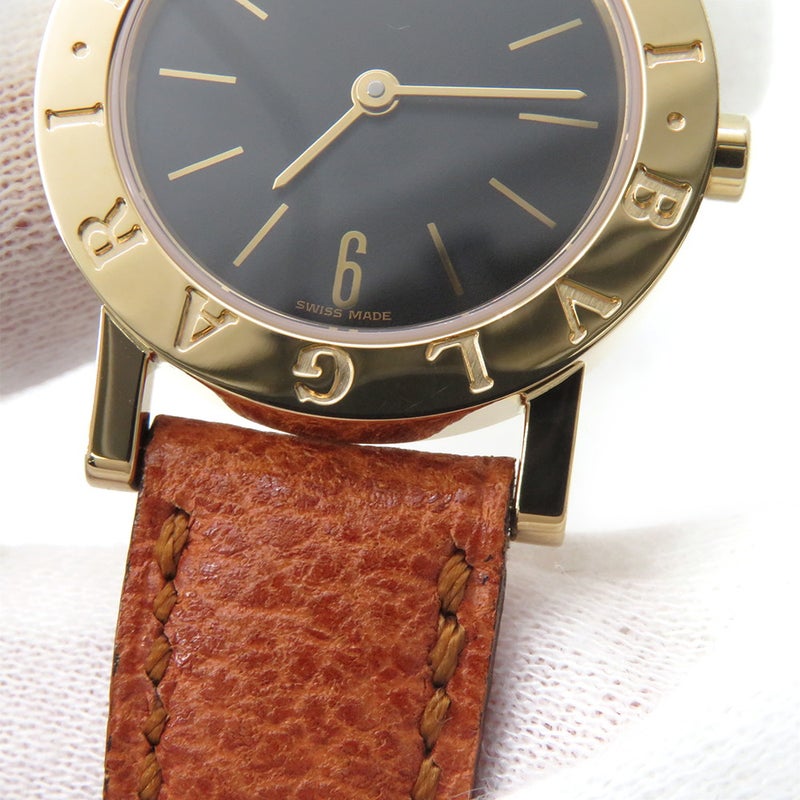 ブルガリ ブルガリブルガリ BB26GL BVLGARI 腕時計 黒文字盤 クォーツ