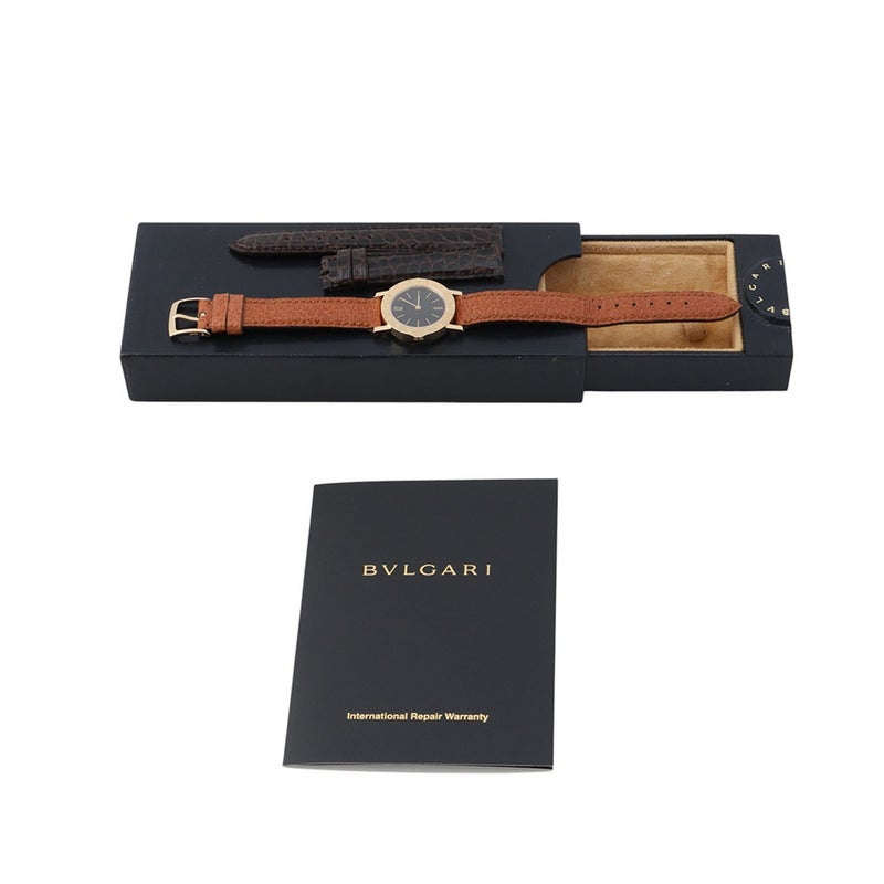 ブルガリ ブルガリブルガリ BB26GL BVLGARI 腕時計 黒文字盤 クォーツ