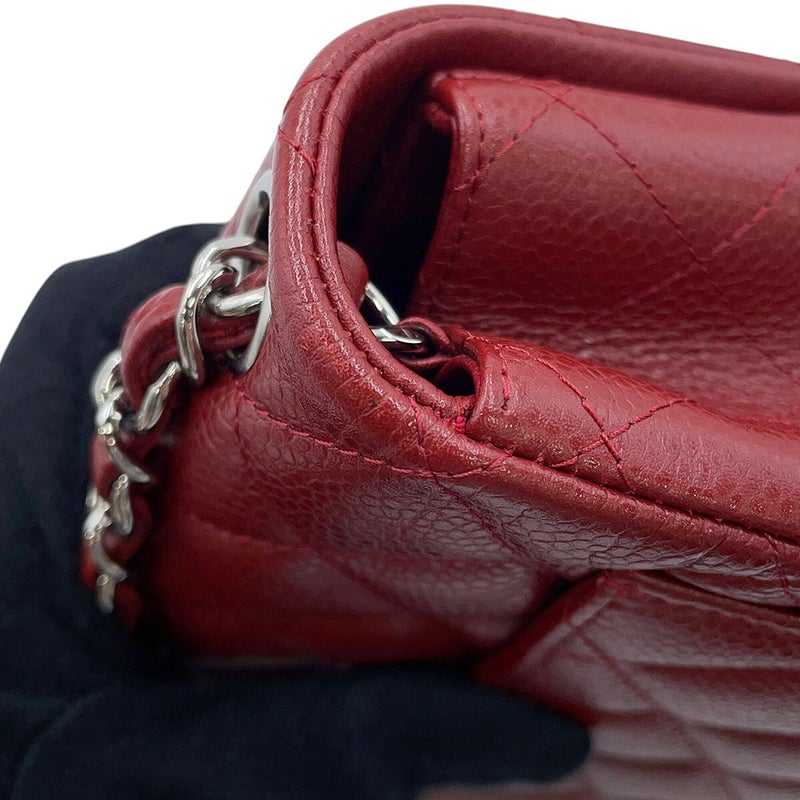 シャネル チェーンショルダーバッグ ミニマトラッセ ココマーク キャビアスキン A35200 CHANEL