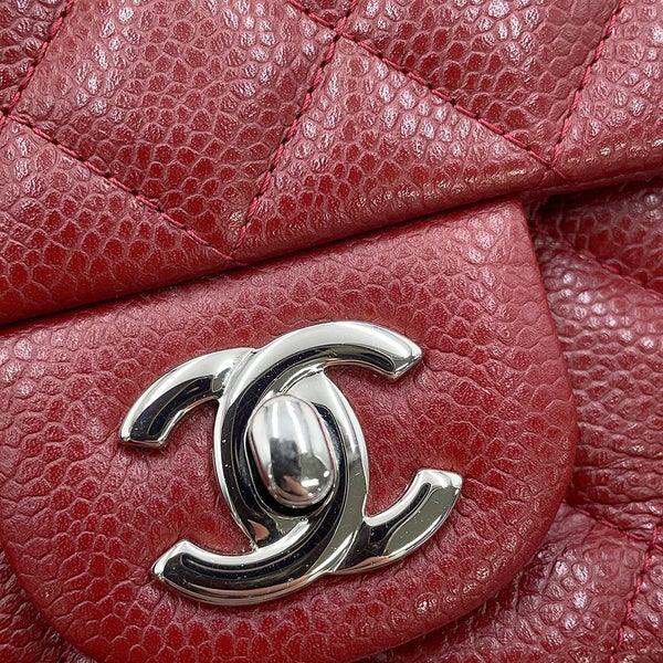 シャネル チェーンショルダーバッグ ミニマトラッセ ココマーク キャビアスキン A35200 CHANEL
