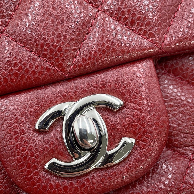 シャネル チェーンショルダーバッグ ミニマトラッセ ココマーク キャビアスキン A35200 CHANEL