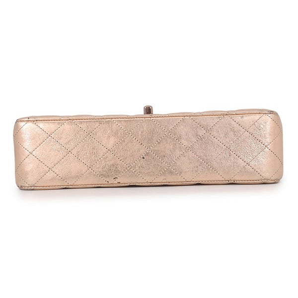 シャネル チェーンショルダーバッグ マトラッセ 25 ダブルフラップ メタリックカーフレザー CHANEL 2008年モバイルアート東京限定