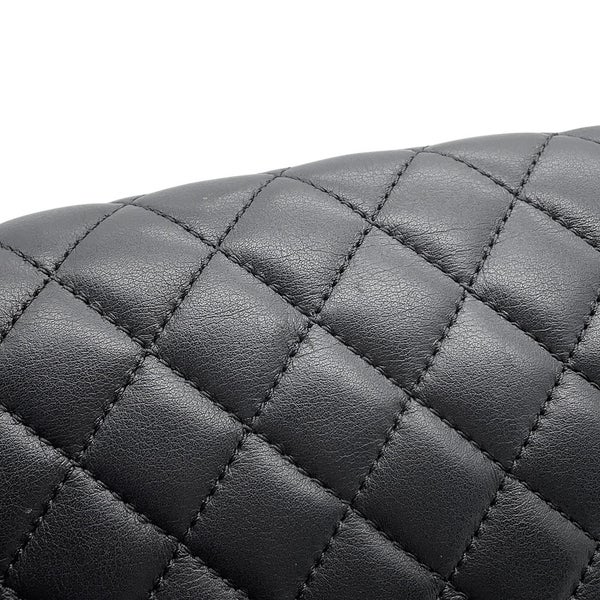 シャネル チェーンショルダーバッグ ココマーク ボーイシャネル ラムスキン A67086 CHANEL 黒