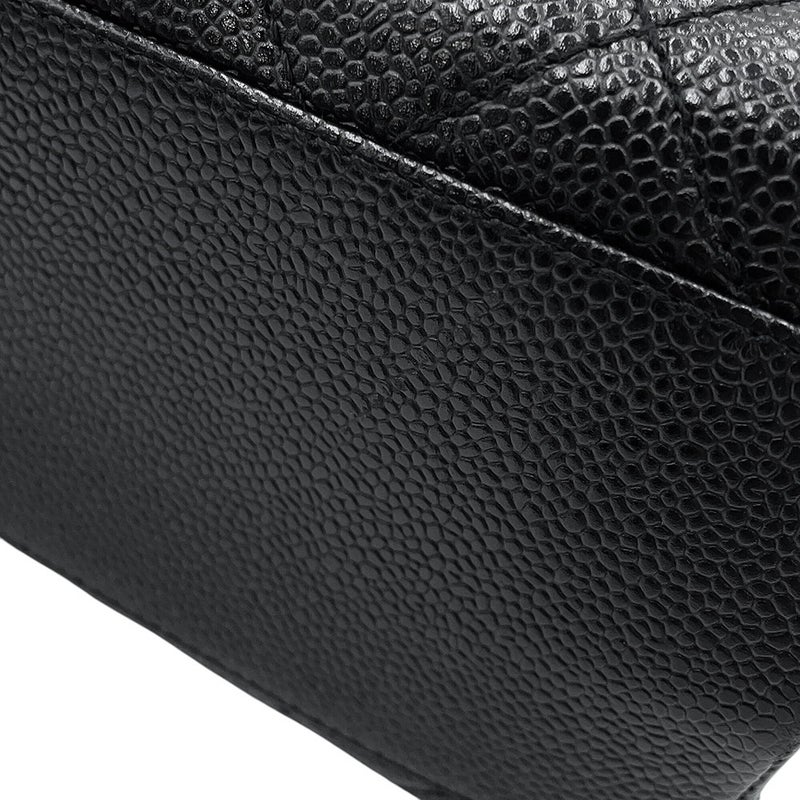 シャネル ハンドバッグ マトラッセ ココマーク キャビアスキン A12397 CHANEL  ハンドルバッグ 黒