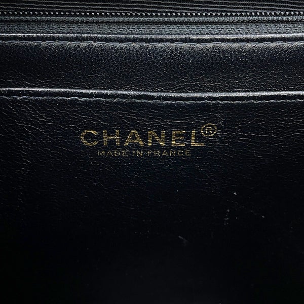シャネル ハンドバッグ マトラッセ ココマーク キャビアスキン A12397 CHANEL  ハンドルバッグ 黒