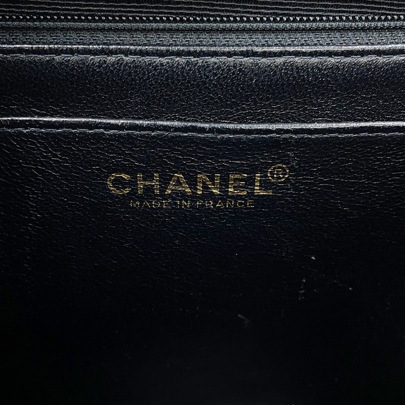 シャネル ハンドバッグ マトラッセ ココマーク キャビアスキン A12397 CHANEL  ハンドルバッグ 黒