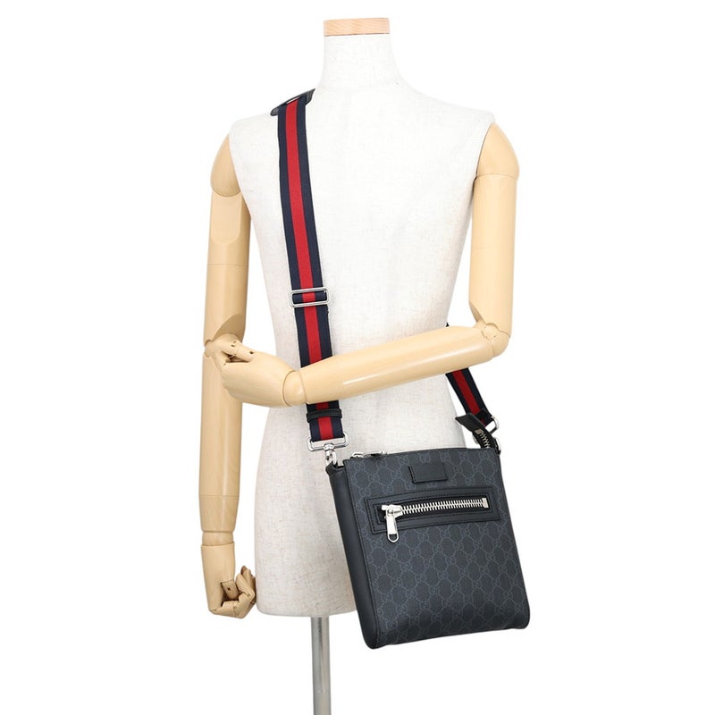 グッチ ショルダーバッグ GGスプリーム スモール メッセンジャーバッグ 523599 GUCCI 黒
