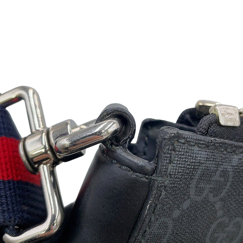グッチ ショルダーバッグ GGスプリーム スモール メッセンジャーバッグ 523599 GUCCI 黒