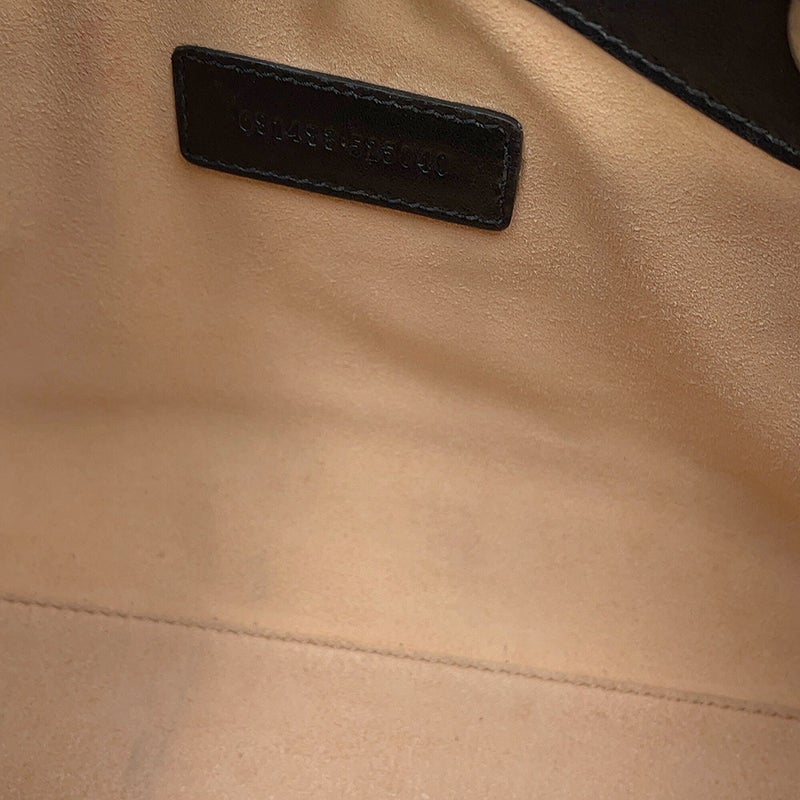 グッチ トートバッグ GGマーモント チェーントート レザー 681483 GUCCI 黒