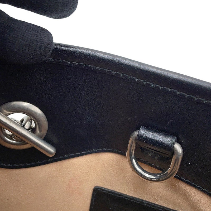 グッチ トートバッグ GGマーモント チェーントート レザー 681483 GUCCI 黒