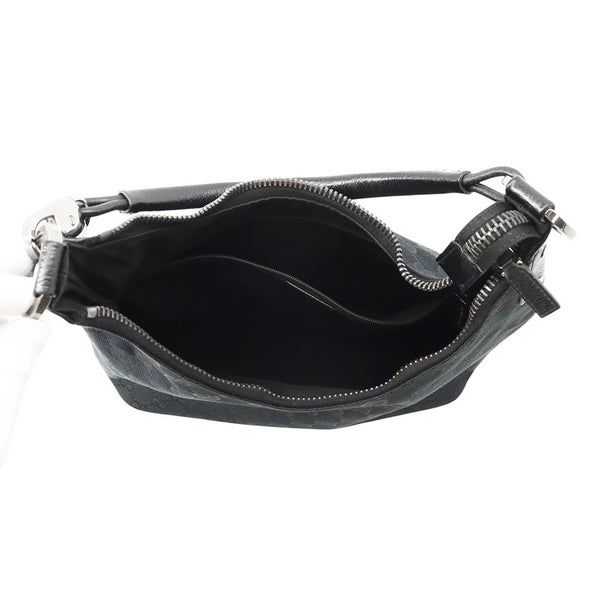 グッチ ショルダーバッグ GGキャンバス/レザー 115003 GUCCI ワンショルダー 黒