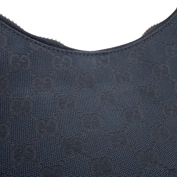 グッチ ショルダーバッグ GGキャンバス/レザー 115003 GUCCI ワンショルダー 黒