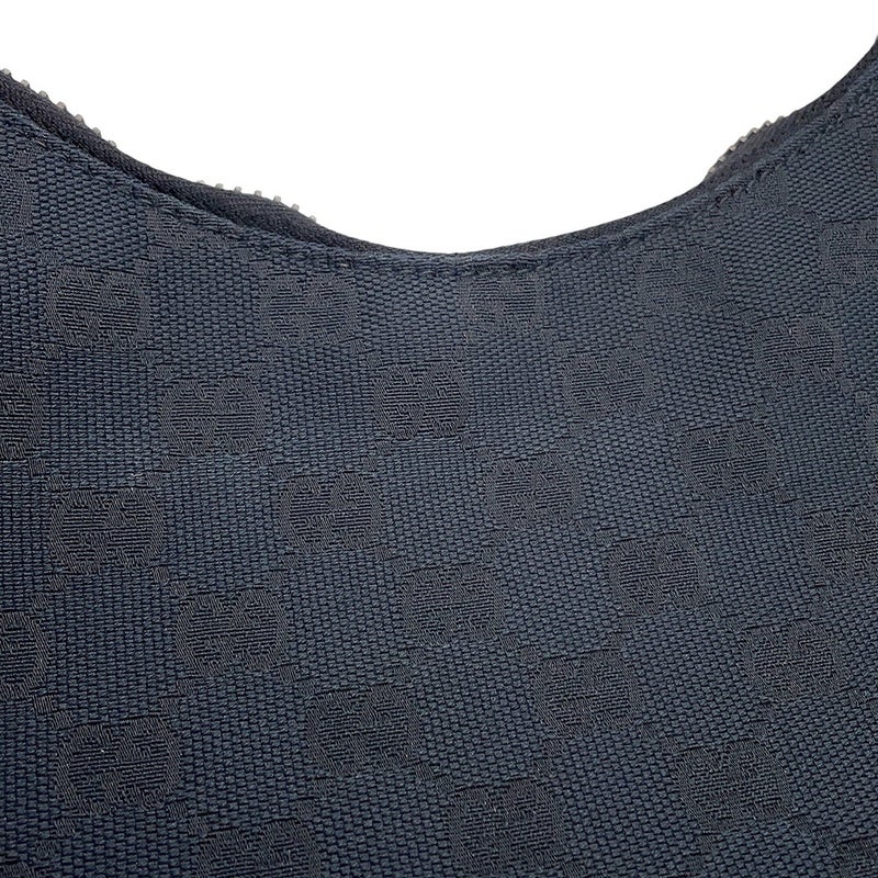 グッチ ショルダーバッグ GGキャンバス/レザー 115003 GUCCI ワンショルダー 黒