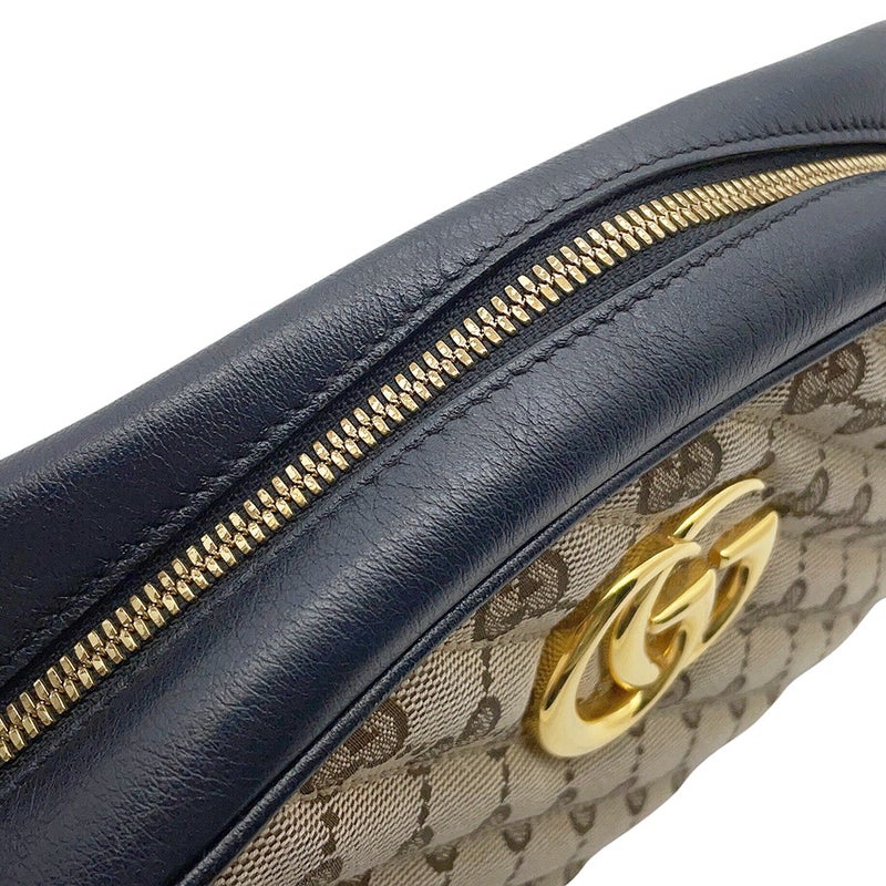 グッチ ショルダーバッグ GGマーモント GGキャンバス/レザー 447632 GUCCI 黒