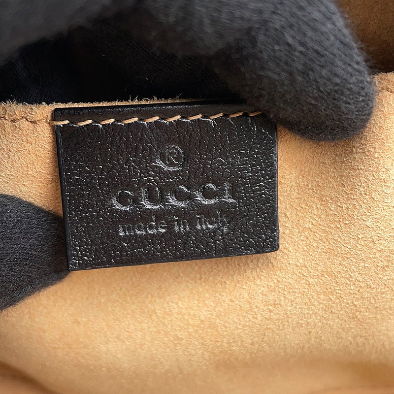 グッチ ショルダーバッグ GGマーモント GGキャンバス/レザー 447632 GUCCI 黒