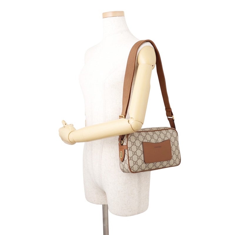 グッチ ショルダーバッグ GGエンブレム PVC レザー 821216 GUCCI