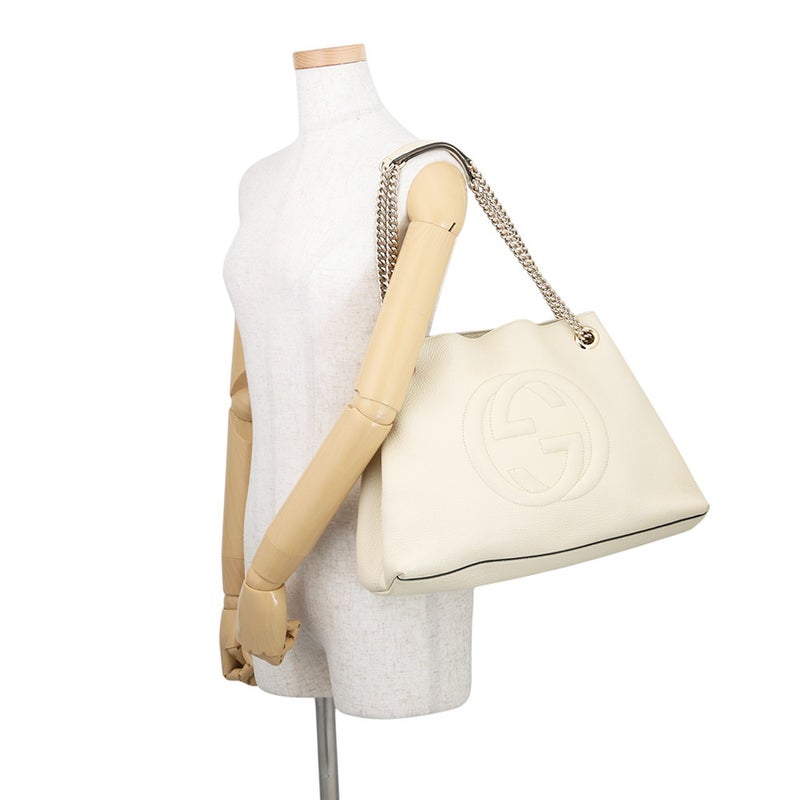 グッチ トートバッグ インターロッキングG ソーホー チェーントート レザー 536196 GUCCI 2way アウトレット品