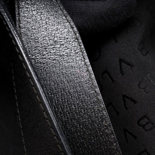 ブルガリ トートバッグ ロゴマニア キャンバス レザー BVLGARI バッグ 黒