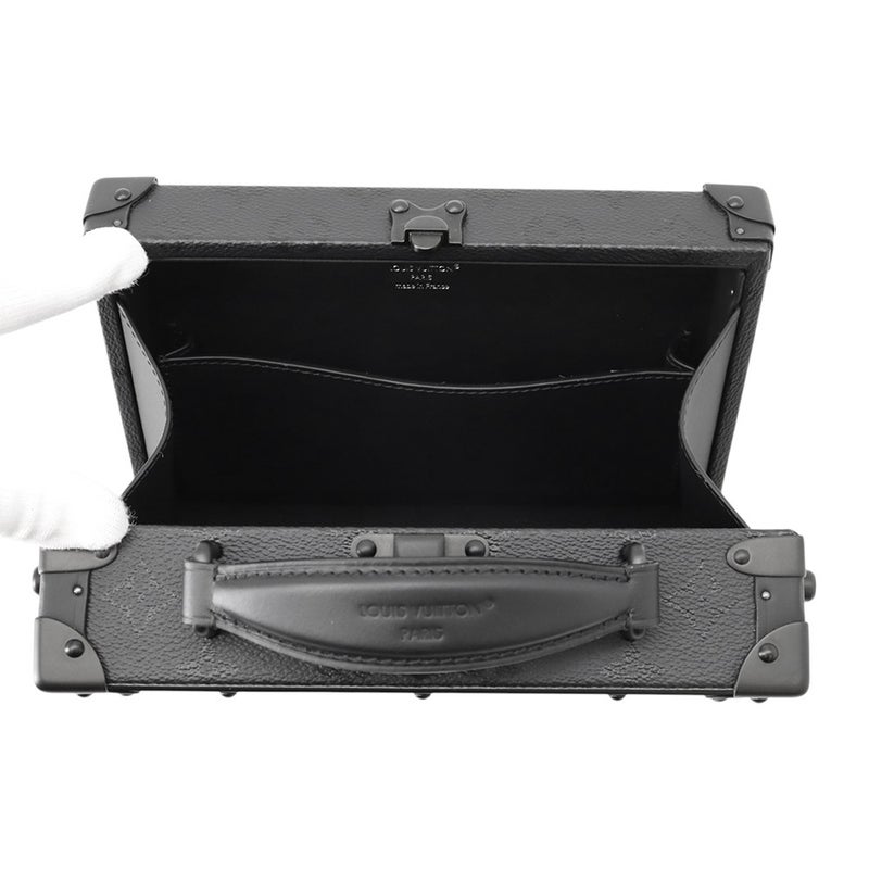 ルイヴィトン ショルダーバッグ モノグラム・ミッドナイト ハンドル・トランク バックル M29118 LOUIS VUITTON メンズ 黒 ブラック