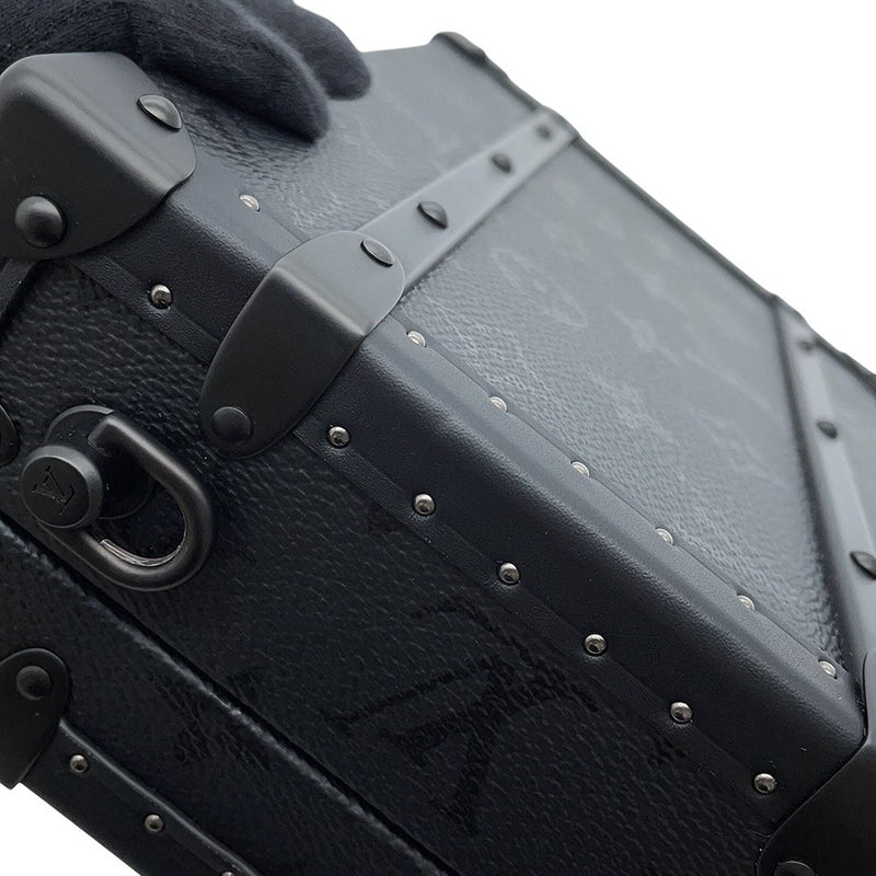 ルイヴィトン ショルダーバッグ モノグラム・ミッドナイト ハンドル・トランク バックル M29118 LOUIS VUITTON メンズ 黒 ブラック