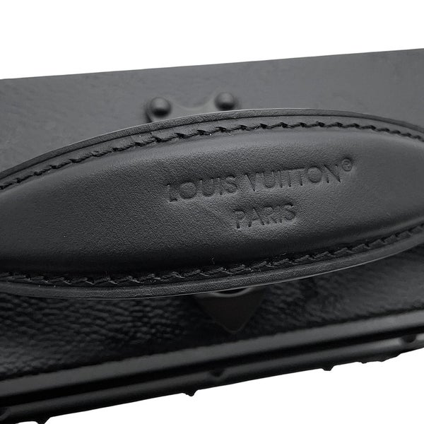 ルイヴィトン ショルダーバッグ モノグラム・ミッドナイト ハンドル・トランク バックル M29118 LOUIS VUITTON メンズ 黒 ブラック