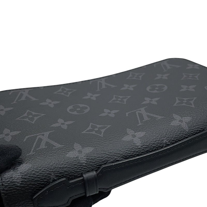 ルイヴィトン 長財布 モノグラム・エクリプス ジッピーXL M61698 LOUIS VUITTON ヴィトン 財布 メンズ 黒 ブラック 新型金具