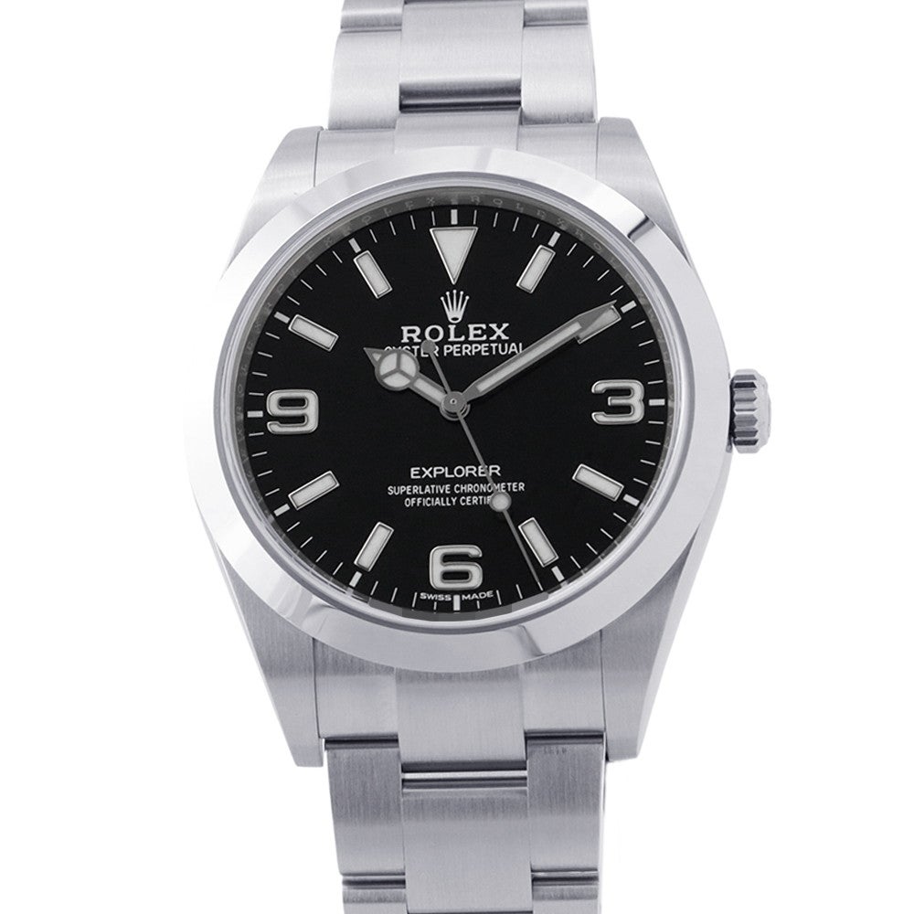 ロレックス エクスプローラー1 ランダムシリアル ルーレット 214270 ROLEX 腕時計 黒文字盤 ロレックス エクスプローラー1 ランダムシリアル ルーレット 214270