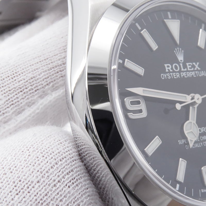 ロレックス エクスプローラー1 ランダムシリアル ルーレット 214270 ROLEX 腕時計 黒文字盤