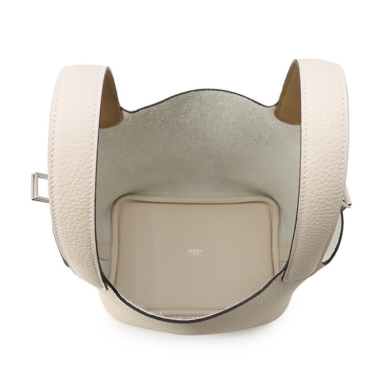 エルメス ハンドバッグ ピコタンロックPM エクラ ナタ/プシエール/シルバー金具 トリヨンクレマンス/スイフト G刻印 HERMES