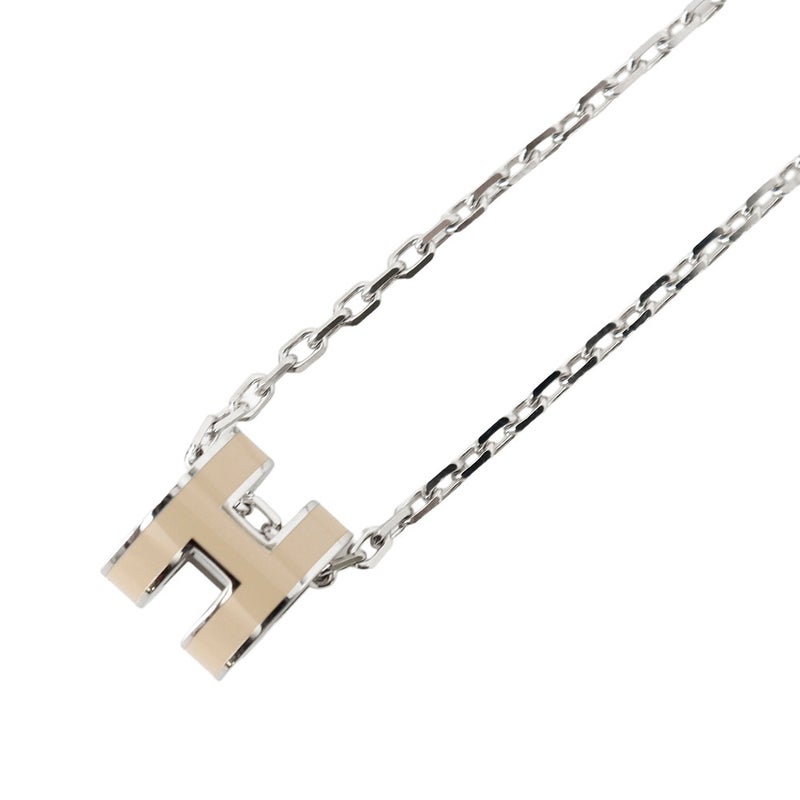 エルメス ネックレス ミニ・ポップアッシュ マロングラッセ/シルバー金具 HERMES アクセサリー