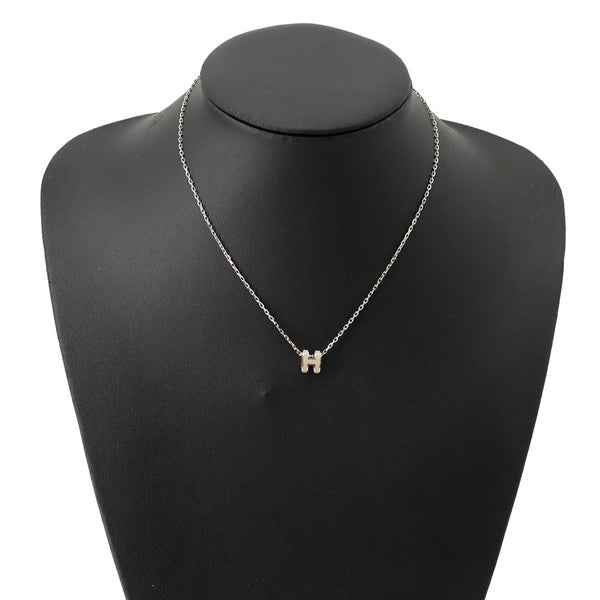 エルメス ネックレス ミニ・ポップアッシュ マロングラッセ/シルバー金具 HERMES アクセサリー