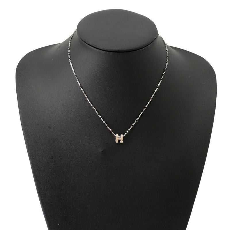 エルメス ネックレス ミニ・ポップアッシュ マロングラッセ/シルバー金具 HERMES アクセサリー