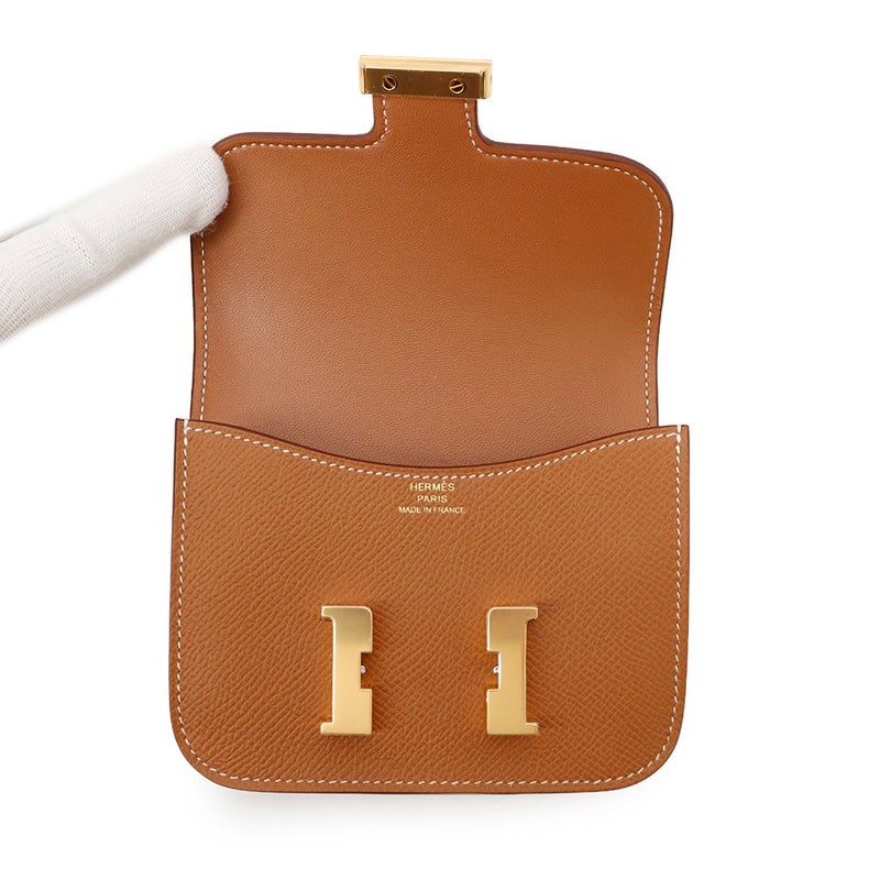 エルメス 財布 コンスタンス スリム ゴールド/ゴールド金具 エプソン G刻印 HERMES 財布