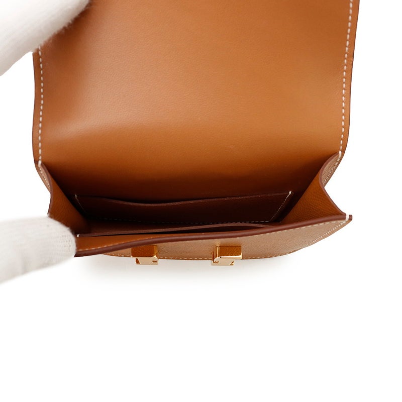 エルメス 財布 コンスタンス スリム ゴールド/ゴールド金具 エプソン G刻印 HERMES 財布
