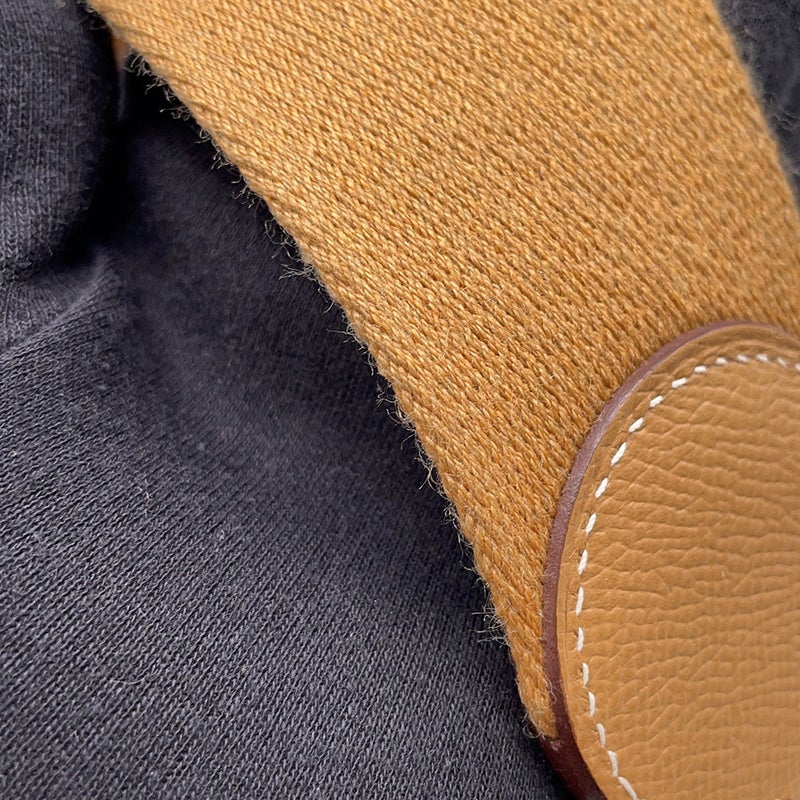 エルメス ショルダーストラップ バンドリエール アトラージュ ビスキュイ/ナタ/アルザン/シルバー金具 キャンバス/エプソン U刻印