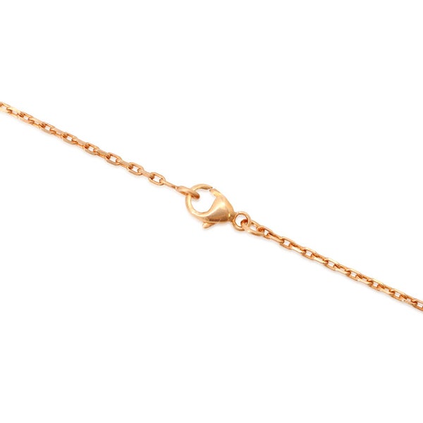 エルメス ネックレス ミニ・ポップアッシュ ブラック/ピンクゴールド金具 HERMES アクセサリー 黒