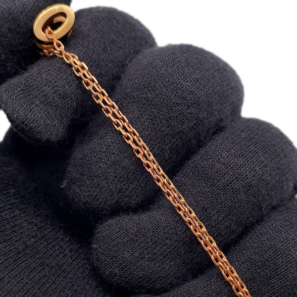 エルメス ネックレス ミニ・ポップアッシュ ブラック/ピンクゴールド金具 HERMES アクセサリー 黒