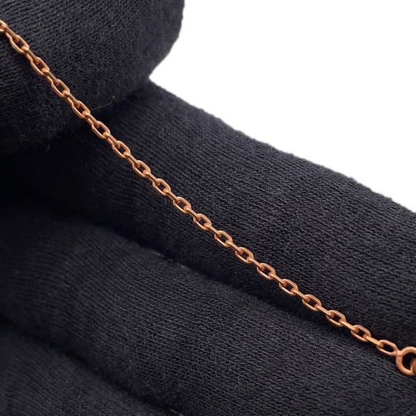 エルメス ネックレス ミニ・ポップアッシュ ブラック/ピンクゴールド金具 HERMES アクセサリー 黒