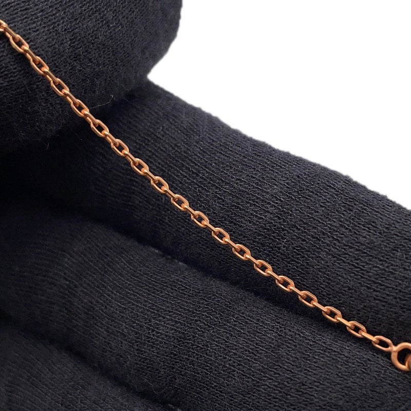 エルメス ネックレス ミニ・ポップアッシュ ブラック/ピンクゴールド金具 HERMES アクセサリー 黒