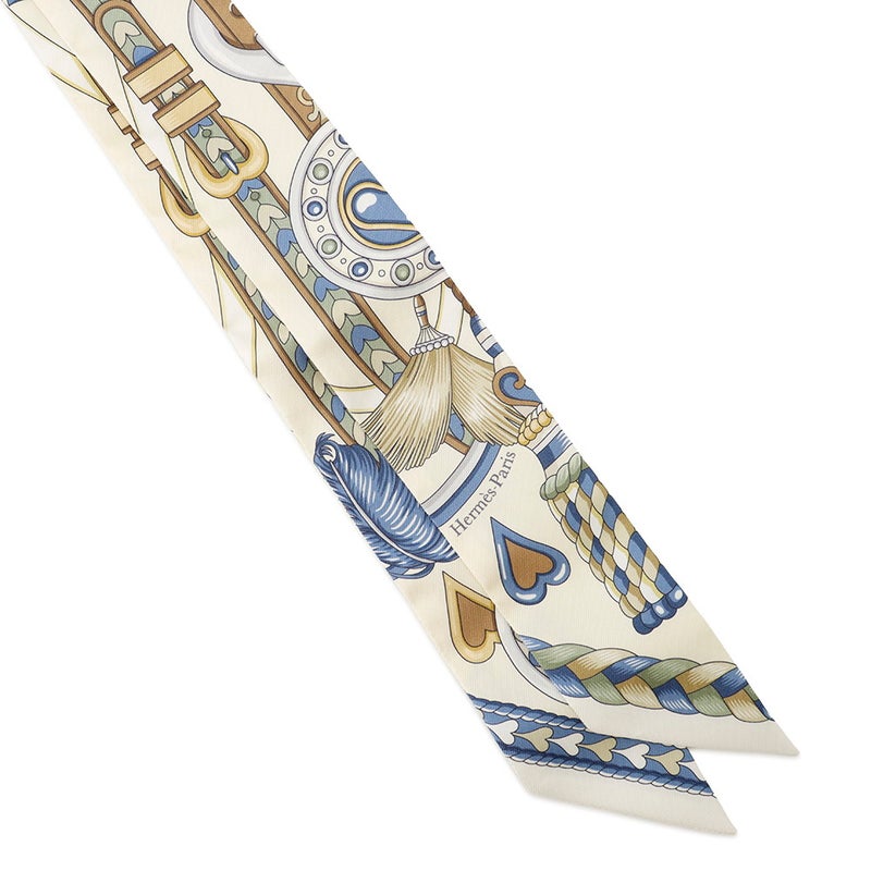 エルメス スカーフ ツイリー アルネ・ドゥ・クール Harnais de Coeur HERMES シルクツイル 2024春夏