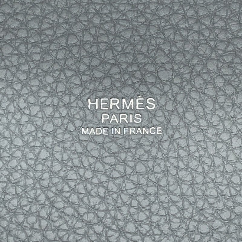 エルメス ハンドバッグ ピコタンロックPM ブルーグラシエ/シルバー金具 トリヨンクレマンス K刻印 HERMES トートバッグ