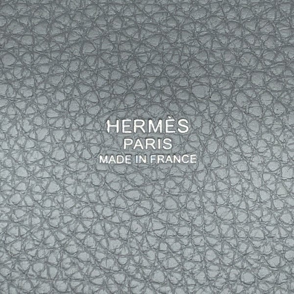 エルメス ハンドバッグ ピコタンロックPM ブルーグラシエ/シルバー金具 トリヨンクレマンス K刻印 HERMES トートバッグ